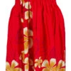 Ladies Elastic Tube Dress - Plumerias: Red -Fashion Store 5665723 RED TubeDress Plumerias Model 91642.1707875482