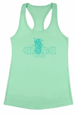 Island Girl® Racerback Tee - Aloha Pine: Mint