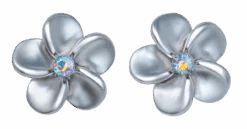 Small Plumeria With Crystal Earrings -Fashion Store 63901 ICEarring PlumeriaMedium Aurora s20 48627.1594347349.1280.1280 02934.1673563838