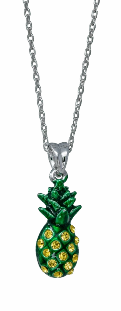 Island Crystal Charm Necklace -Fashion Store 63903 ICNecklace Pineapple s20 45783.1594340843.1280.1280 63889.1705712334