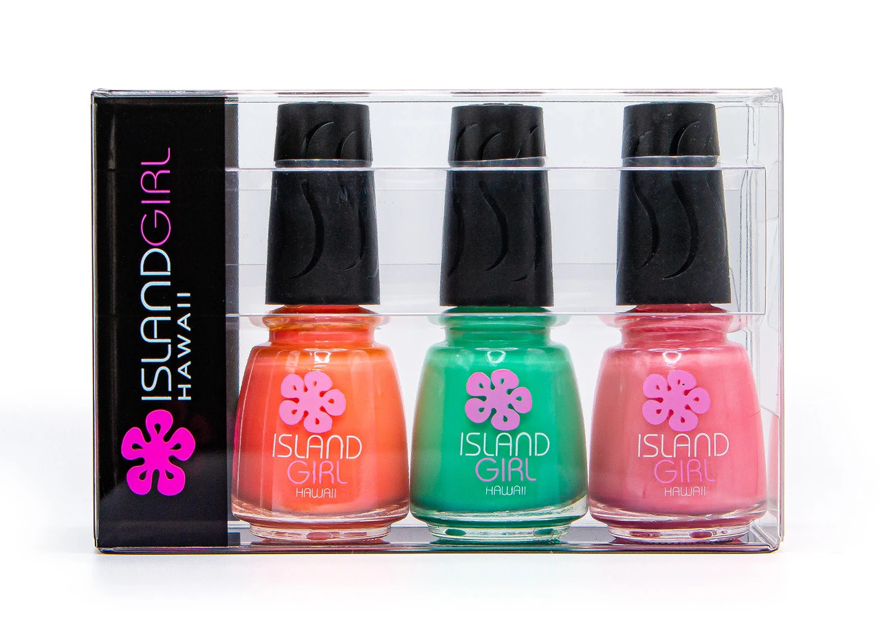 Island Girl® Hawaii 3 Pack Nail Color Set: Pastels 4 Island Girl® Hawaii 3 Pack Nail Color Set: Pastels - Image 2