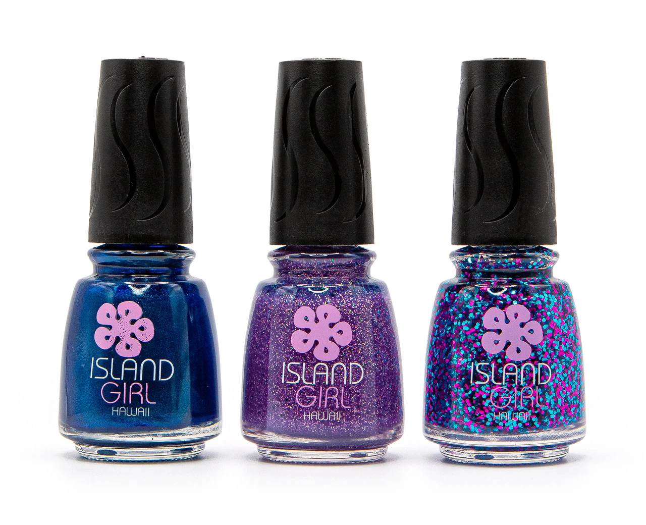 Island Girl® Hawaii 3 Pack Nail Color Set: Blue/Purple 3 Island Girl® Hawaii 3 Pack Nail Color Set: Blue/Purple