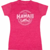 Island Girl® Surf Tee - Island Life: Fuschia Heather -Fashion Store 65471 BabyTeeIG IslandLife Front FuschiaHeather 65298.1663721840