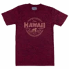 Hawaiian Athletics® Sports Tee - Island Life: Space Red -Fashion Store 66639 HA IslandLife SpaceRed 82410.1663721920