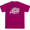 Hawaiian Performance Surfwear® Child's Tee - Rainbow: Berry -Fashion Store 67719 ChildTeeHPSRainbow Front Raspberry 58350.1658873586