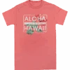 Ladies Crew Neck Tee - Pualani: Coral -Fashion Store 67854 AdultTee Pualani Coral Front 00338.1658773078