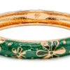 Medium Island Bangle - Flower Design: Green -Fashion Store 69875 ME FL GREEN IslandBangles 94185.1680826603