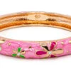 Medium Island Bangle - Flower Design: Pink -Fashion Store 69875 ME FL PINK IslandBangles 52671.1680826802