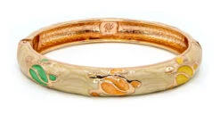 Medium Island Bangle - Honu Design: Cream