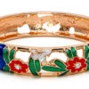 Large Island Bangle - Flower Design: Royal Blue -Fashion Store 69876 LA FL ROYALBLUE IslandBangles 20130.1680827743