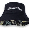 Robin Ruth® Reversible Bucket Hat: Black -Fashion Store 70117 RRCap BirdsofParadise 45574.1697244831