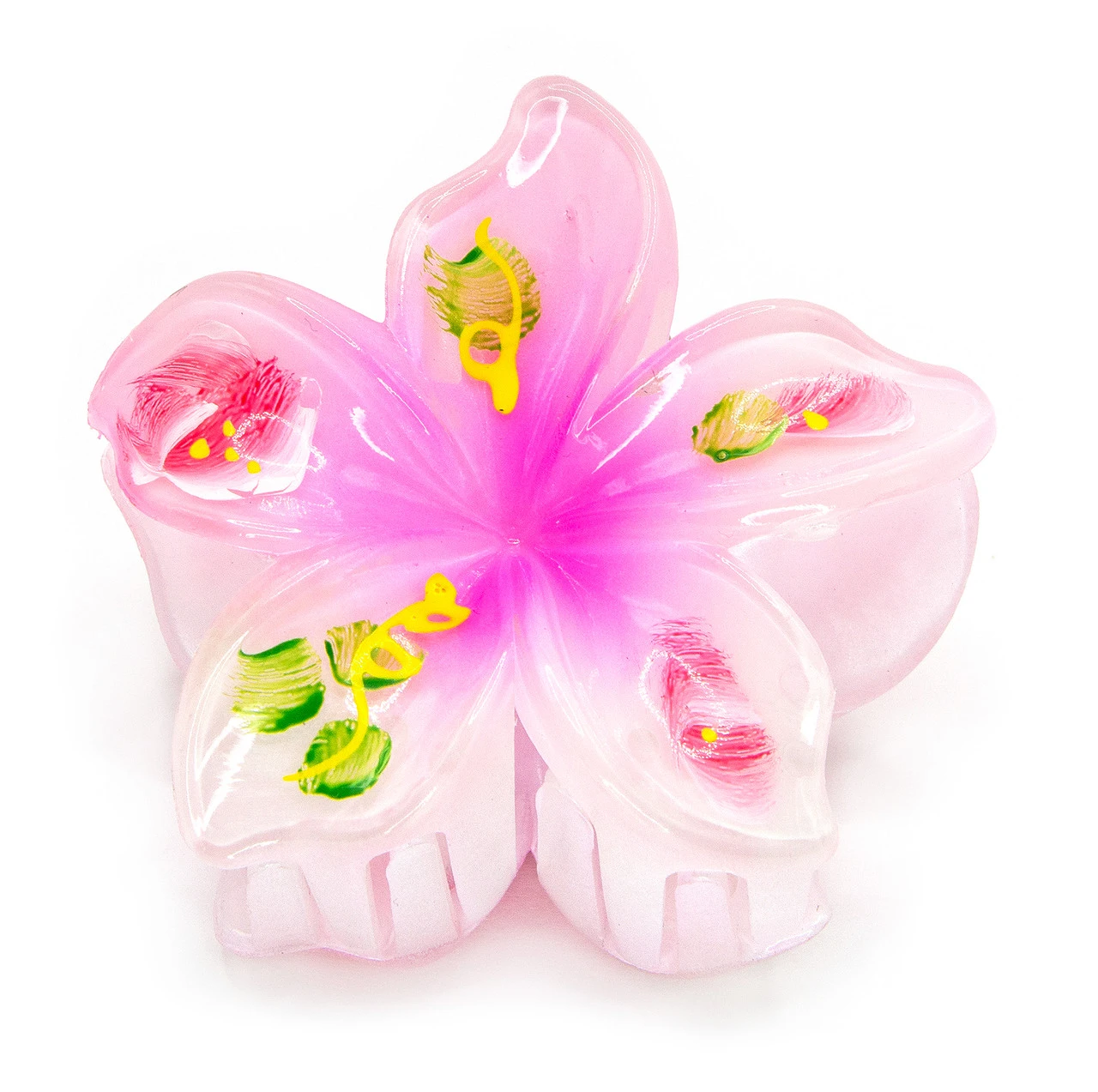 Painted Large Jaw Style Hair Clip: Light Pink 3 Painted Large Jaw Style Hair Clip: Light Pink