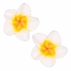 Small Plumeria Stud Earrings: White 1 Small Plumeria Stud Earrings: White -Fashion Store 74257 OluOluPP SmallStud White 59389.1668564735