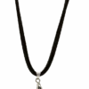 Plumeria Pendant On Corded Necklace: Blue -Fashion Store 74263 OluOluPP CordedNecklace Blue 85879.1669147552