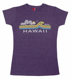 Island Girl® Surf Tee - Beach Break: Purple Heather