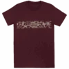 Vintage Dyed Tee - Retro Band: Maroon Heather -Fashion Store 80268 VintageTee RetroBand Front MaroonHeather 40812.1663902999