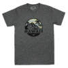 Hawaiian Athletics® Sports Tee - Tropical Sunset: Charcoal Heather -Fashion Store 80298 HA TropicalSunset CharcoalHeather 05318.1663722158