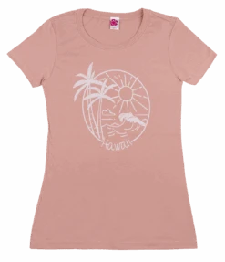 Island Girl® Surf Tee - Sun Surf: Dusty Rose