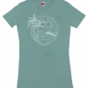 Island Girl® Surf Tee - Sun Surf: Sea Green -Fashion Store 80836 BabyTeeIG SunSurf Front SeaGreen 94417.1658782009