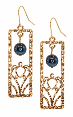 Jewel Of The Sea Dangle Earrings: Honu Frame