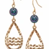 Jewel Of The Sea Dangle Earrings: Wave Teardrop -Fashion Store 80996 JOTS EarringDangle WaveTeardrop 23670.1683160954