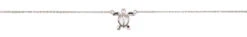 Moana Collection Sterling Silver Anklet: Turtle