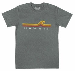 Hawaiian Athletics® Sports Tee - Beach Break: Charcoal Heather
