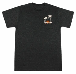 Crew Neck Tee - MAUI Seaside: Charcoal Heather