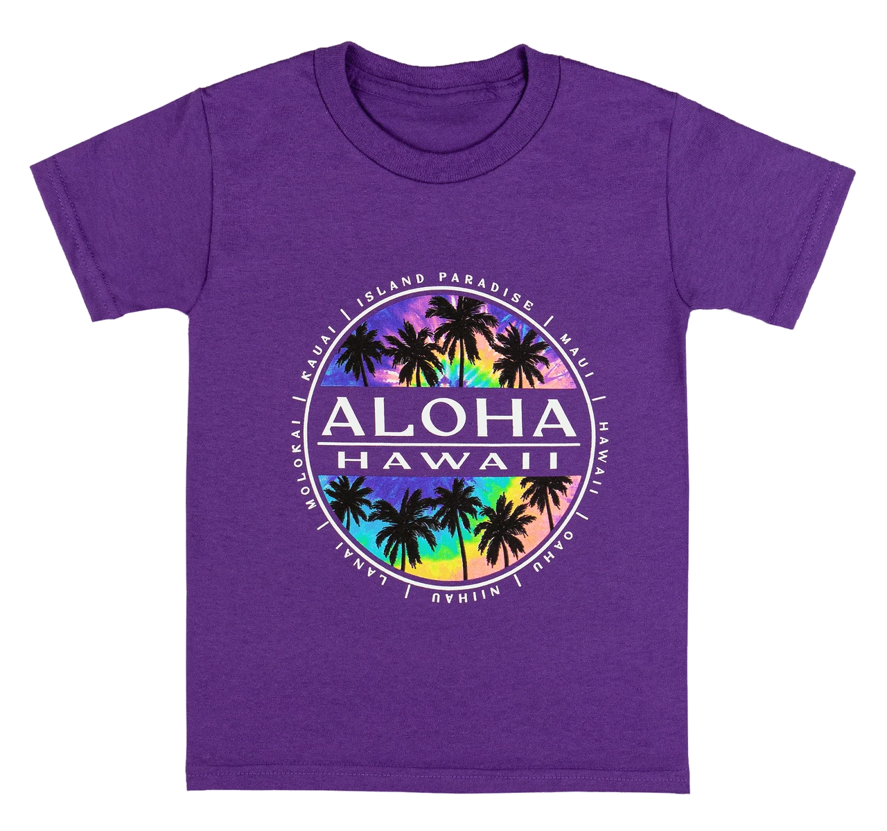 Hawaiian Performance Surfwear® Child's Tee - Tie Dye: Purple 3 Hawaiian Performance Surfwear® Child's Tee - Tie Dye: Purple