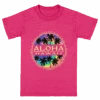 Hawaiian Performance Surfwear® Child's Tee - Tie Dye: Raspberry -Fashion Store 84980 CHILDTeeHPSTieDye Raspberry Front 89919.1663881863