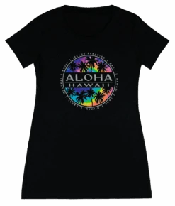 Island Girl® Surf Tee - Tie Dye: Black