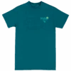 Crew Neck Tee - MAUI Ocean: Teal -Fashion Store 85607M CrewNeckTee MAUIOcean Teal Front 75756.1663891844