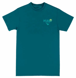 Crew Neck Tee - MAUI Ocean: Teal
