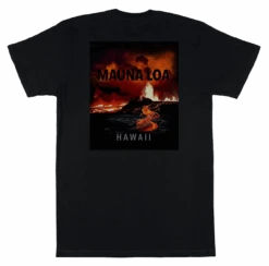 Vintage Dyed Tee - Mauna Loa: Black