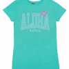 Island Girl® Surf Tee - Big Aloha: Mint -Fashion Store 91279 BabyTeeIG BigAloha Front Mint 60233.1697242216