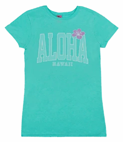 Island Girl® Surf Tee - Big Aloha: Mint