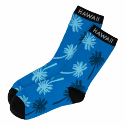 Hawaiian Performance Surfwear® Crew Cut Socks: Palm Tree