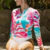 Hawaii Loa Rashguard Longsleeve - Floral: Pink Turquoise -Fashion Store ABC STORE x Matty Leong Day 1 0 91 87276.1702952682.1280.1280 73866.1707531794