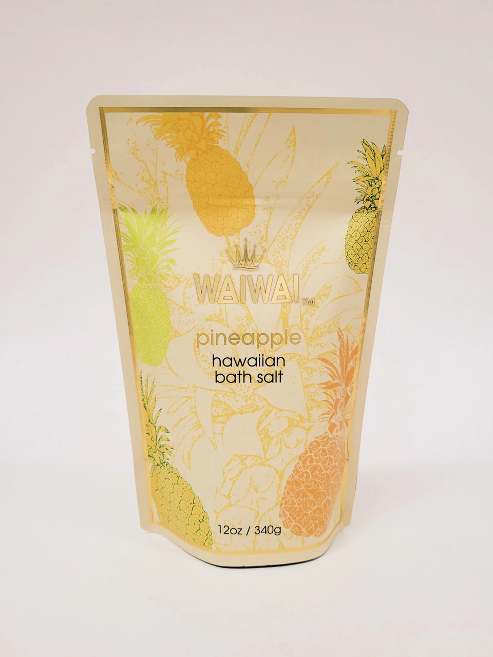WaiWai Bath Salt 12oz: Pineapple 3 WaiWai Bath Salt 12oz: Pineapple