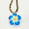 Island Edge® Beaded Necklace - Flower Blue 1 Island Edge® Beaded Necklace - Flower Blue -Fashion Store Blue Flower 2 82637.1649876366
