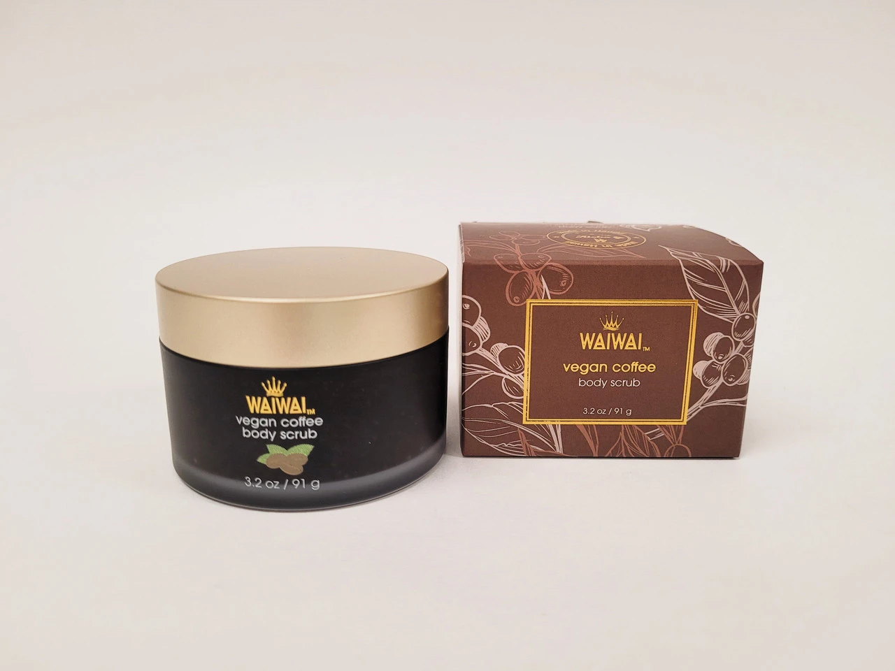 WaiWai Sugar Scrub 4oz: Coffee 3 WaiWai Sugar Scrub 4oz: Coffee
