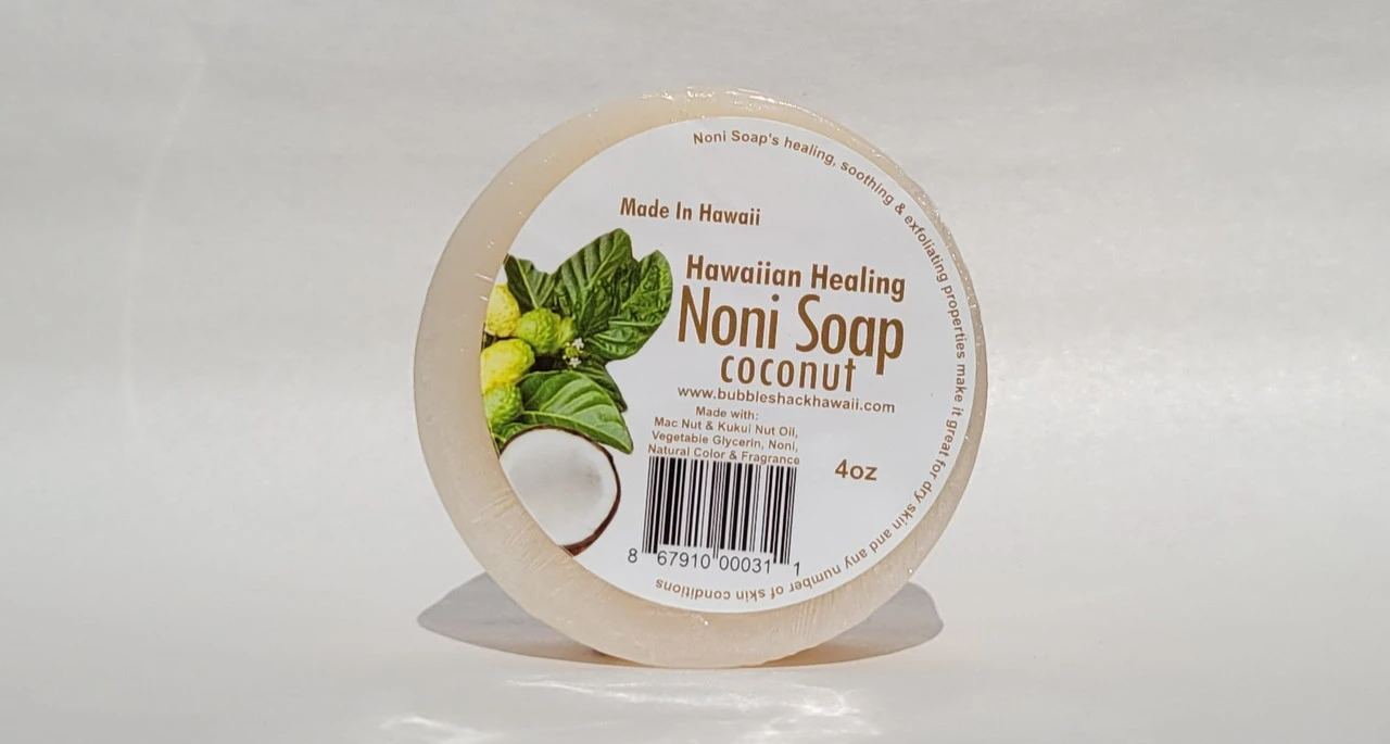 Noni Soap By Bubble Shack: Coconut 4 Noni Soap By Bubble Shack: Coconut - Image 2