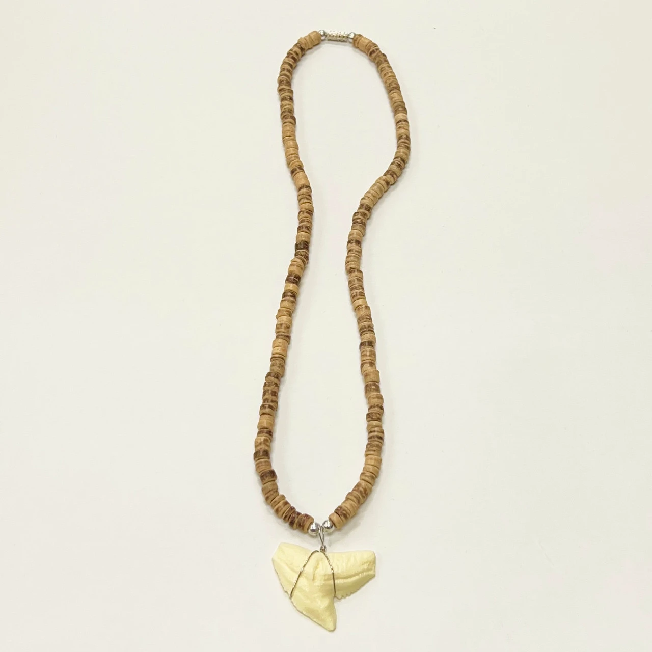 Island Edge® Beaded Necklace - Shark Tooth Natural 4 Island Edge® Beaded Necklace - Shark Tooth Natural - Image 2