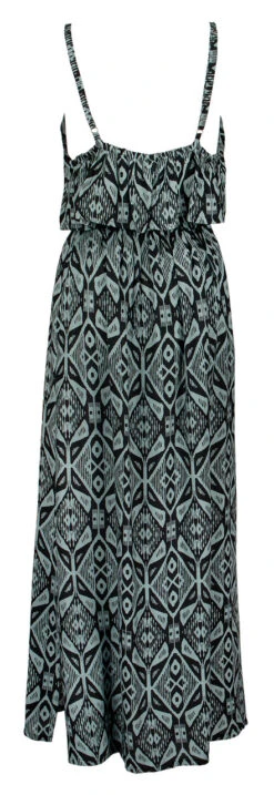 Napua Collection Ruffle Maxi Dress - Batik: Black -Fashion Store IMG 3632 52983.1701902879