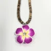 Island Edge® Beaded Necklace - Flower Magenta -Fashion Store Magenta Flower 2 10206.1649876130