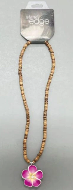 Island Edge® Beaded Necklace - Flower Magenta -Fashion Store Magenta Flower 51576.1649876130