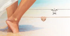 Moana Collection Rose Gold Anklet: Heart -Fashion Store MoanaAnklet Hero 17716.1668737332.1280.1280 38196.1668737467