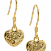 Moana Collection Gold Dangle Earring: Heart