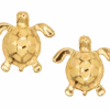 Moana Collection Gold Earring Stud: Solid Sea Turtle -Fashion Store MoanaCollection EarringStud Turtle Gold 02782.1698376240