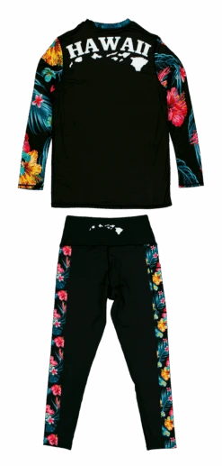 Robin Ruth Longsleeve Sun Shirt - Black Floral Elegance -Fashion Store RobinRuth BlackFloralEleganceSet Back 37142.1707851930